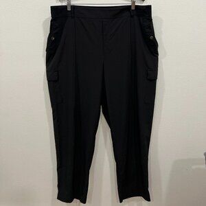 Athleta Vienna Cargo Pant, Black, Size 20